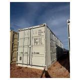 First Use 40 Foot High Cube C Container with 2 sets of side doors and one set of rear doors. LYGU0252962