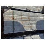 Unused SDLGCSS 50 sheet bundle of Galvanized Corruated Steel-Cream Color