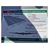 Unused KJ Metal K0311 Galvalume Steel Sheets- 100 sheets in total