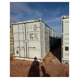 First Use 40 Foot High Cube C Container with 2 sets of side doors and one set of rear doors. LYGU0252962