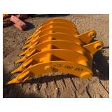 Unused CAPTOK CAT 305 Excavator Rake with Teeth â 32 in