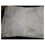 Clysee 8 Pcs Sublimation Blank Christmas Santa Sacks Bags Large Christmas Gift Bags Xmas Cheese Cloths Muslin Drawstring with 50 Kraft Paper Tags and Strings for DIY, 26.8 x 18.9 Inch