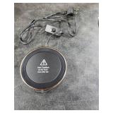 HouseGem Large Candle Warmer Plate - Coffee Cup Mug Warmer for Desk, Candle Melter, Electric Mug Heater for Beverages, Milk & Tea, Coffee Accessories Ideal Gifts Keep Cup Warm (Black)