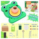 Aujazyble Pottery Wheel for Kids - Complete Pottery Painting Kit Arts and Crafts for Kids Ages 8-12 with 3 Pack Air Dry Clay Art Supplies Toys for Girls Boy Birthday Gift for 6 7 8 9 10 11 12+