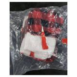 Pack Mini Christmas Stockings, 6-Inch, Red Buffalo Plaid Decoration Ornament