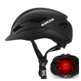 Bike Helmet Adult Urban:Bicycle Helmet for Men Women with USB Charge Detachable Taillight Helmets for Commuter Cycling Scooters