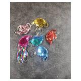 Sureio 24 Pcs Women Tea Party Keychain Tea Party Favors Teapot Sequin Glitter Flip Sequin Keychain Reversible Teapot Key Chains for Carnival Prizes Women Birthday Gifts Supplies, 8 Colors