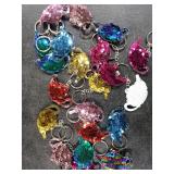 Sureio 24 Pcs Women Tea Party Keychain Tea Party Favors Teapot Sequin Glitter Flip Sequin Keychain Reversible Teapot Key Chains for Carnival Prizes Women Birthday Gifts Supplies, 8 Colors