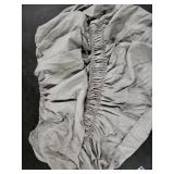 Wrap Around Dust Ruffle Bed Skirt - Light Grey - for Full Size Beds with 12 Inch Drop - Elastic Strap - Adjustable Pleated Bedskirt with Brushed Fabric and Wrinkle Free - for Women, Men, Kids & Teens