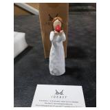 JQKBST Angel Cardinal Figurines Gift for Women, Messenger, Sympathy Gifts for Loss of Loved One, Sculpted Hand-Painted Figure Statue Home Decor