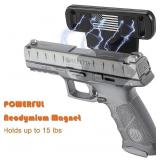 Gun Magnet, 2P Magnetic Car Holster with Trigger Guard Protection, Concealed Gun Magnet Mount for Vehicle, Truck, Safes, Walls, Heavy Duty Car Gun Holster for Pistol, Revolver, Rifle, Handgun, Shotgun