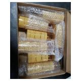 Eebuss Flameless Candles with Embedded Star String, Battery Operated LED Pillar Candles with Timer and Remote Control,Home Decorating for Ambianceï¼ Set of 7 (Gold)