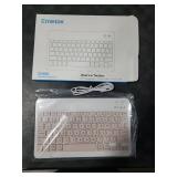 Emetok Wireless Keyboard for iPad/iOS/Android/Windows, Mini Bluetooth Keyboard, Portable Size Ultra-Slim Design, Rechargeable Speedier Response/Comfortable Typing, Pink