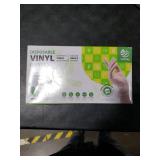 SWIFTLITE Disposable Vinyl Gloves, Food Safe, Latex-Free Powder-Free Clear Plastic Gloves for Cooking, House Clean, Food Prep (100, Small)