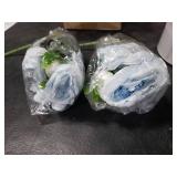 MARTINE MALL 2 Packs Peonies Artificial Flowers, Blue Artificial Peonies, Silk Peonies Flowers Fake Peonies Artificial Flowers Peonies Bouquet for Centerpiece Table Wedding Party Home Decor