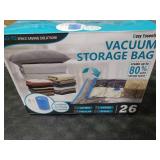 Cozy Essential 26 Pack Vacuum Storage Bags with Portable Rechargeable Wireless Electric Pump, Vacuum Seal Space Saver Bags for Clothing, Pillows, Blanket, Bedding, Comforters