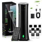 Hotel Scent Diffuser Starter Kit - 1500 Sq Ft Coverage, Hotel Scents Collection, Suitable for Waterless Diffuser Large Room, Contains Five Aromatherapy Essential Oils, Remote Control, Black