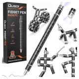 Dusor Gifts for Men Fidget Pen, Valentines Day Gifts for Him Teen Boy Multifunction Pen, Anniversary Birthday Gift for Men Dad Him Husband, Mens Valentines Day Gift, Cool Stuff Gadgets for Son Teens