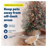 PetSafe ScatMat Indoor Pet Training Mats - Helps Prevent Furniture Climbing - Adjustable Correction Mat - Touch-Activated Design - LCD Pet Mat Controller - Battery Operated - Curved, 50 x 12