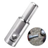Ice Auger Drill Adapter Fits 1/2 Plus Drill Chuck, Hand Ice Fishing Auger Drill Bit 1/4 Hole Fits for 1/4-20 Wing Bolts & Locking Screws Connect with Cordless Electric Power Drill, 1 PCS.