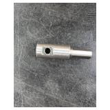 Ice Auger Drill Adapter Fits 1/2 Plus Drill Chuck, Hand Ice Fishing Auger Drill Bit 1/4 Hole Fits for 1/4-20 Wing Bolts & Locking Screws Connect with Cordless Electric Power Drill, 1 PCS.