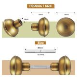 newliplace 2 Pack Antique Brass Door Knob Set with Spindle, Vintage Old Style Door Knobs Replacement Set for Mortise Lock, Antique Door knobs Interior