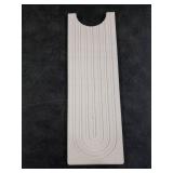 Eormoe Faucet Mat for Kitchen Sink Diatomite Stone Drying Mat & Sink Protector, Prevent Moisture Sink Splash Guard Water-Absorbing Stone Tray for Bathroom Counter (Light Grey,23.6 x 3.9)