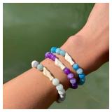 Fahlo Glide Seal Tracking Bracelet, Elastic, supports UC Santa Cruz Beltran Lab + Seymour Marine Discovery Center, one size fits most for Men and Women (Seagrass Green)