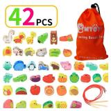 BMTOYS Montessori Educational Threading Toys Wooden Stringing Farm Animals Fruits Lacing Beads Preschool Toy for Toddler 3 4 5 Year Old Boys Girls