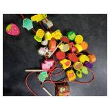 BMTOYS Montessori Educational Threading Toys Wooden Stringing Farm Animals Fruits Lacing Beads Preschool Toy for Toddler 3 4 5 Year Old Boys Girls