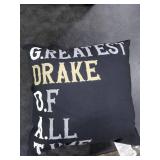 Greatest Drake of All time | Goat | Drake Throw Pillow