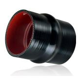 3.0 ID Silicone Hump Hose Coupler with 2 Tension Heavy-Duty Clamp,High Temp 4-Ply Reinforced 5MM Wall 4.0 Length (Qty 1) For Pipes Connecting