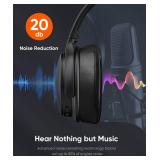 INFURTURE Over Ear Headphones Active Noise Cancelling Headphones, H1 Wireless Bluetooth Headset, Deep Bass Headset, Low Latency, 90H Playtime, Foldable Headphone for Sport Running Cool Gadgets Gift