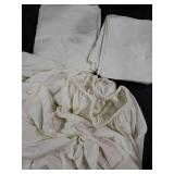 Amazon Basics 100% Cotton Jersey Bed Sheet Set, Twin, White, Solid