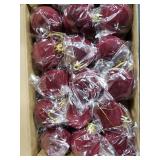 Menkxi 15 Pcs Christmas Velvet Balls 1.97 Flocked Christmas Hanging Ornaments Handmade Velvet Balls Xmas Tree Ornaments Xmas Tree Bulbs for Wedding Anniversary Party (Red)