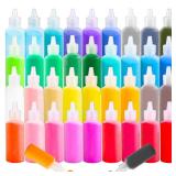 Niurewan 38 PCS Sand Art,1.25oz Colored Sand Art Bottles,Sand Arts and Crafts Kit,Scenic Sand for Kids,Painting,Crafts,DIY,Wedding Decor,Decorations