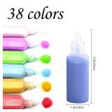 Niurewan 38 PCS Sand Art,1.25oz Colored Sand Art Bottles,Sand Arts and Crafts Kit,Scenic Sand for Kids,Painting,Crafts,DIY,Wedding Decor,Decorations