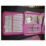 beefunni Unicorn Fruit Scented Markers Set 56 Pcs, Art Supplies for Kids 4-6-8, Arts and Crafts Coloring Set, Markers Pencil Crayon&Gel Pen Drawing Kits - Birthday Gifts for Girls 4 5 6 7 8 Year Old