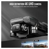 GPS Drone with 4K Camera for Adults, FPV RC Quadcopter, 90-min Flight Time, Auto Return, GPS Follow, Circle Fly, 5-inch LCD Tablet Screen, Brushless Motor, Lightweight Foldable Drone for Beginners