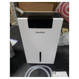 KeepGlad Dehumidifier, 98OZ Dehumidifiers for Home(1000sq.ft), Humidity Display Dehumidifier for Basement Bathroom Bedroom, Auto Shut Off, Washable Filter, Drain Hose, Timer, 7 Ambient Lights, White