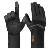 Royalrose Heated Gloves Liners for Men Women, Rechargeable Waterproof Winter Thin Heated Work Gloves with Arthritis Raynaud