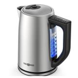 Electric Kettle Temperature Control, 1.7L Electric Kettle with 6 Temperature Settings, 1500W Cordless Hot Water Boiler Heater, Strix Thermostat, Touch Control, Auto-Shutoff/Boil-Dry Protection