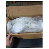 Peohud White Cake Stands, Metal Dessert Table Display Set, Tiered Cupcake Holder Fruit Candy Display Plate for Wedding, Birthday Party, Anniversary, Gatherings