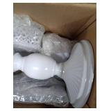 Peohud White Cake Stands, Metal Dessert Table Display Set, Tiered Cupcake Holder Fruit Candy Display Plate for Wedding, Birthday Party, Anniversary, Gatherings