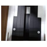 TUTOTAK Small Side Table, Narrow End Table, Set of 2, Skinny Sofa Table, Slim Nightstand, Couch Table, Living Room, Bed Room, Black TB01BK0622