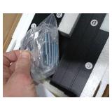 TUTOTAK Small Side Table, Narrow End Table, Set of 2, Skinny Sofa Table, Slim Nightstand, Couch Table, Living Room, Bed Room, Black TB01BK0622