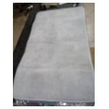 OLANLY Thick Memory Foam Bath Mat Rug 44x24, Extra Soft Absorbent Bathroom Rug, Quick Dry Bath Mats, Non-Slip, Machine Washable Carpet for Bathroom, Tub and Shower, Home Decor Accessories, Light Grey