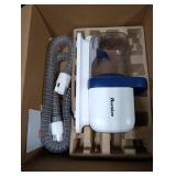 buenkee Dog Grooming Kit with Vacuum, 15000Pa Pet Hair Clipper and Shedding Brush, 50dB Low Noise, 2L Capacity, White