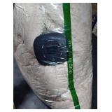 Bedsure Electric Blanket Queen Size - Thick Striped Flannel Electric Blanket with Dual Control, Heating with 10 Heat Settings & 10 Time Settings, 8 hrs Timer Auto Shut Off (84x90 inches, Linen)