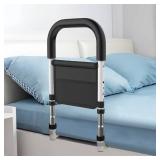 BOLESHU Bed Rails for Elderly Adults Safety, Medical Bed Assist Rail for Seniors, Bedrails for King Twin Full Size Bed, Height Adjustable Bedside Railing Grab Bar Handle with Storage Bag